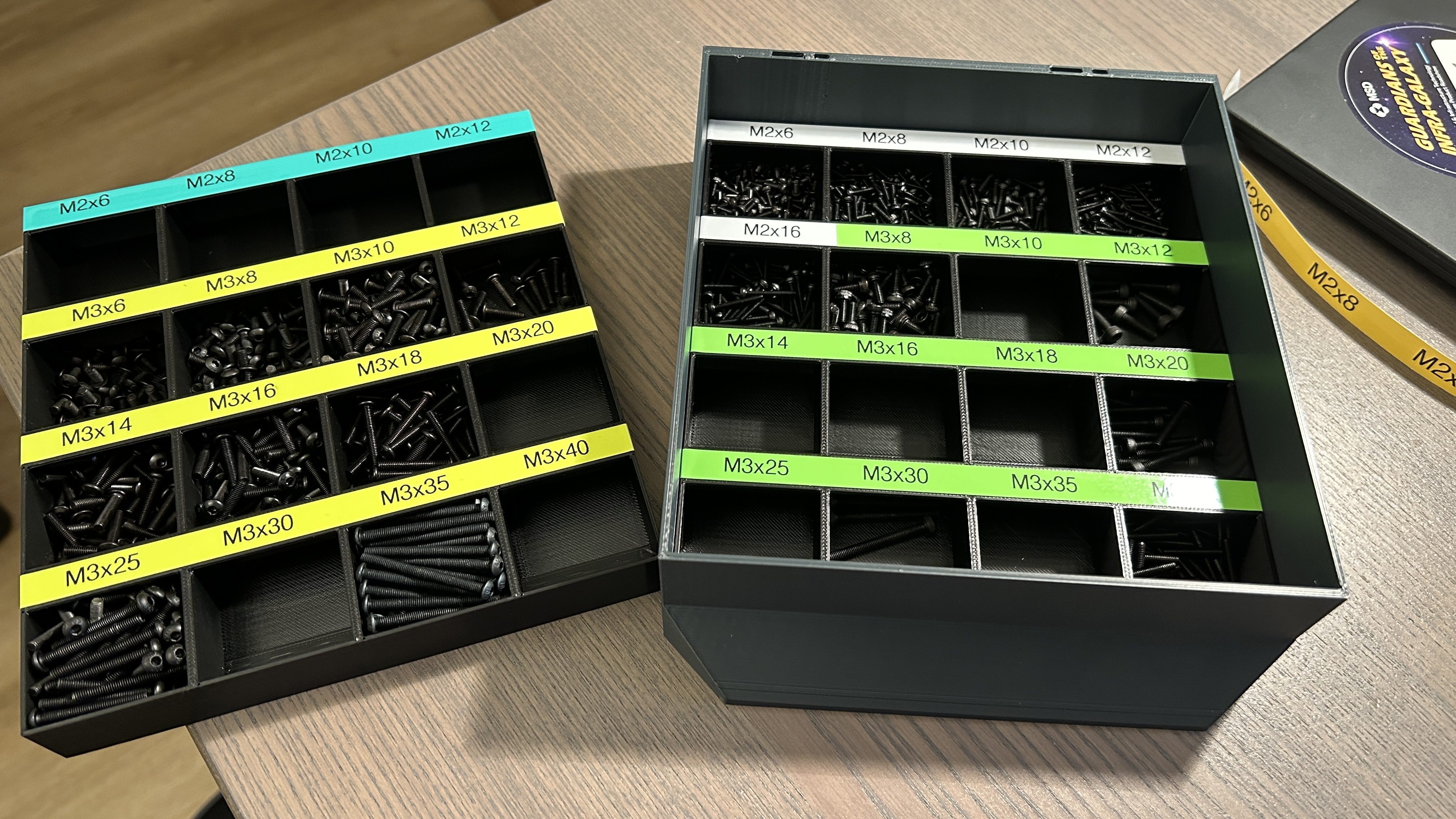 Screw organizer for Gen2 Modular Lack Enclosure Drawers