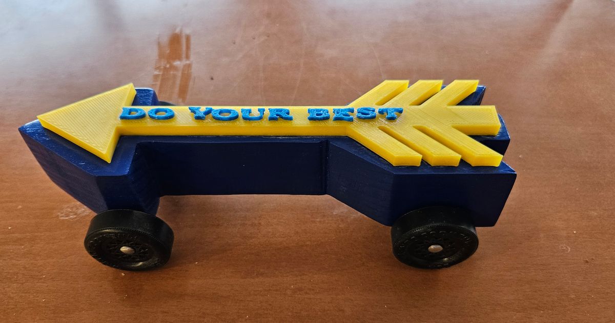 Pinewood Derby Arrow by Peter Johnson Download free STL model