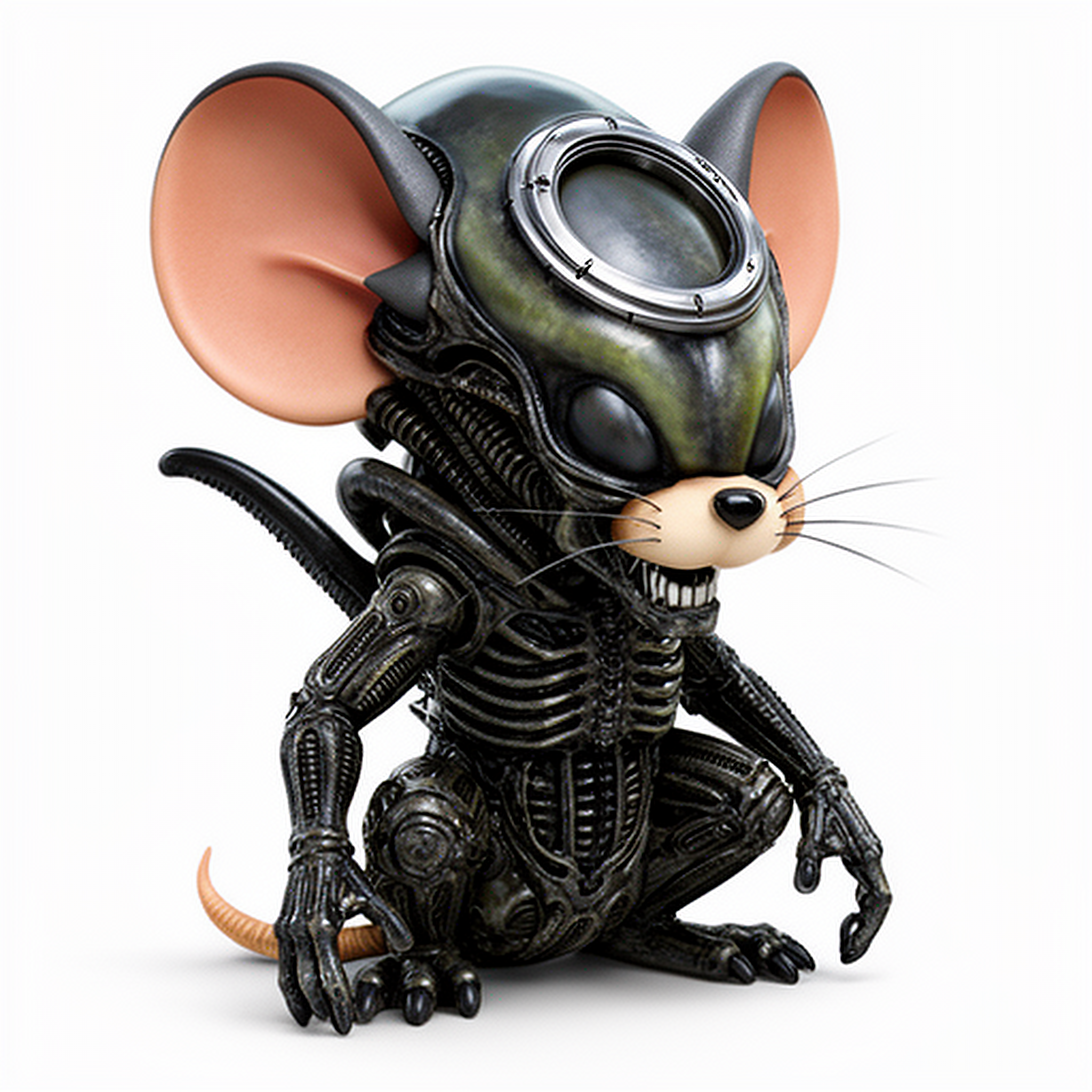 Jerry Mouse Alien Xenomorph Ring Figure