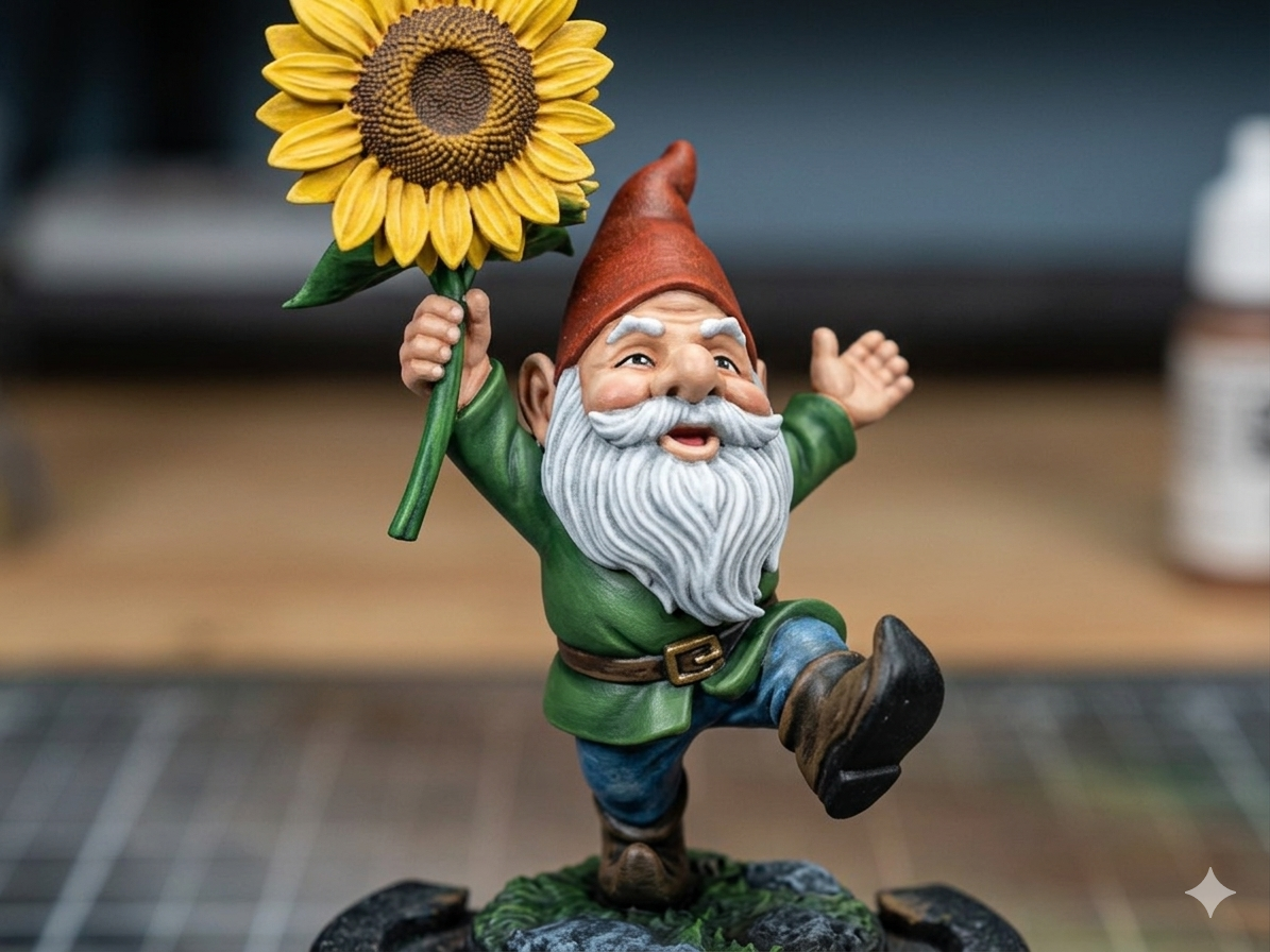 Gnome with Sunflower