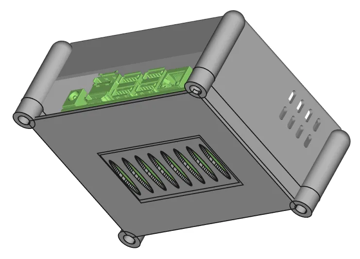Custodia Stampata 3D Per Nvidia Jetson Orin Nano Developer Kit - Verde Galaxy