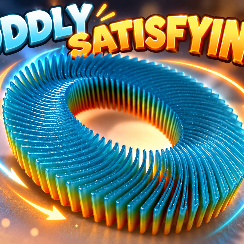 Oddly Satisfying Fidget Ring | PLA Printed loop by Frozen 3d Studio ...