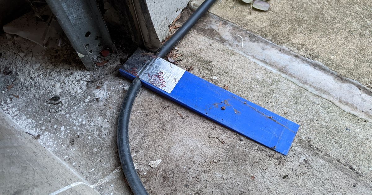 EV Charge Cable Protector for garage door by Shiba_Vindicator