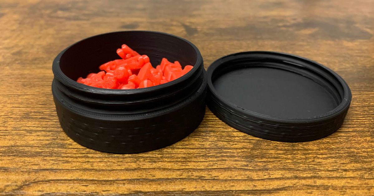 Screw Top Container by LTB3D Download free STL model