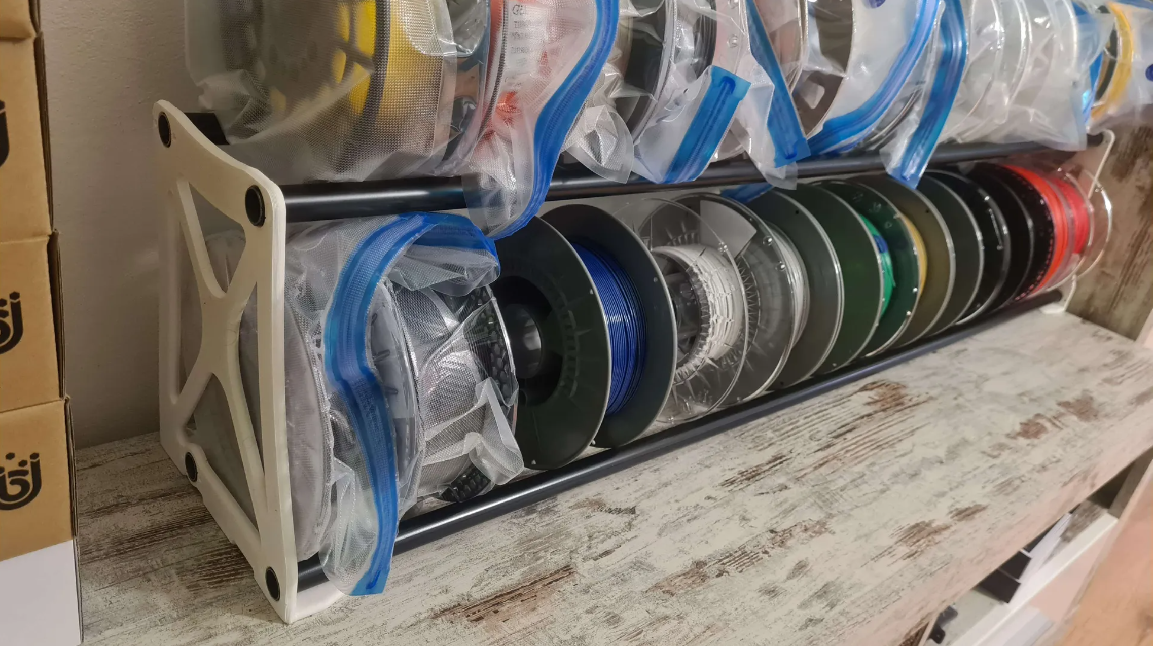 20mm Remix Double RepRack - DIY Filament Storage x2