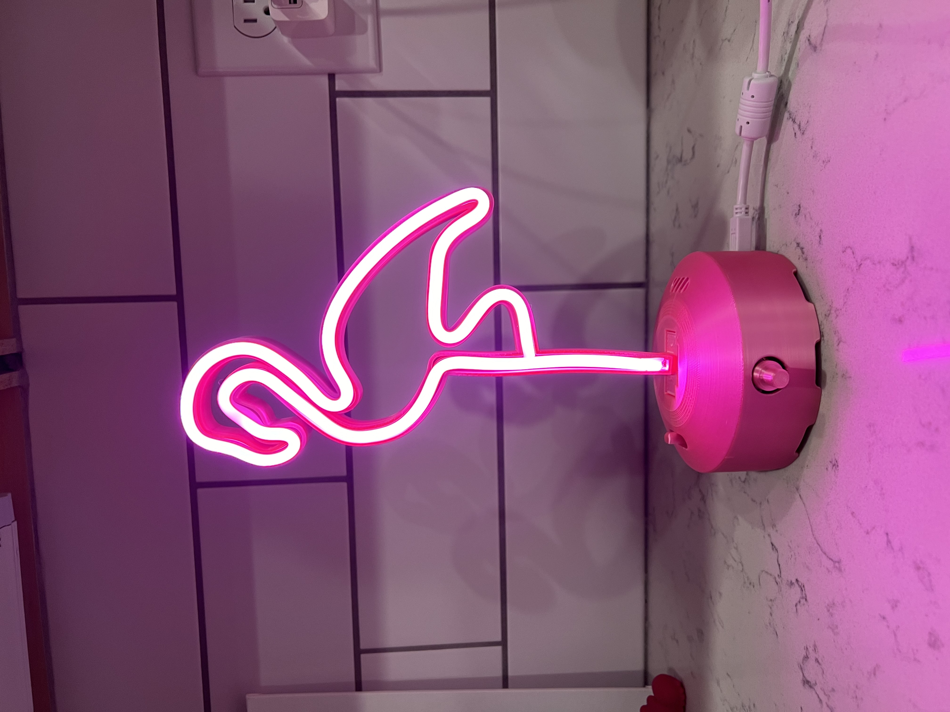 Flamingo Desktop LED Neon Lamp