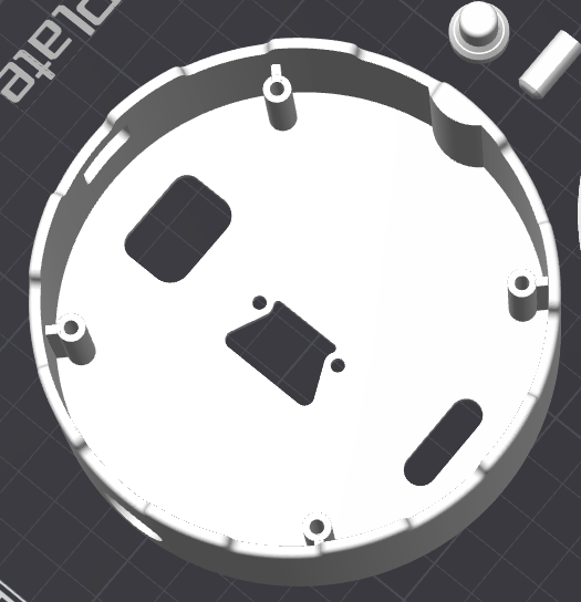 Base with supported screw studs