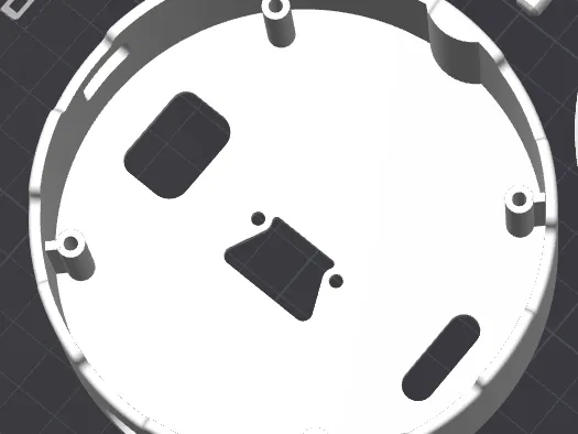 Base with supported screw studs