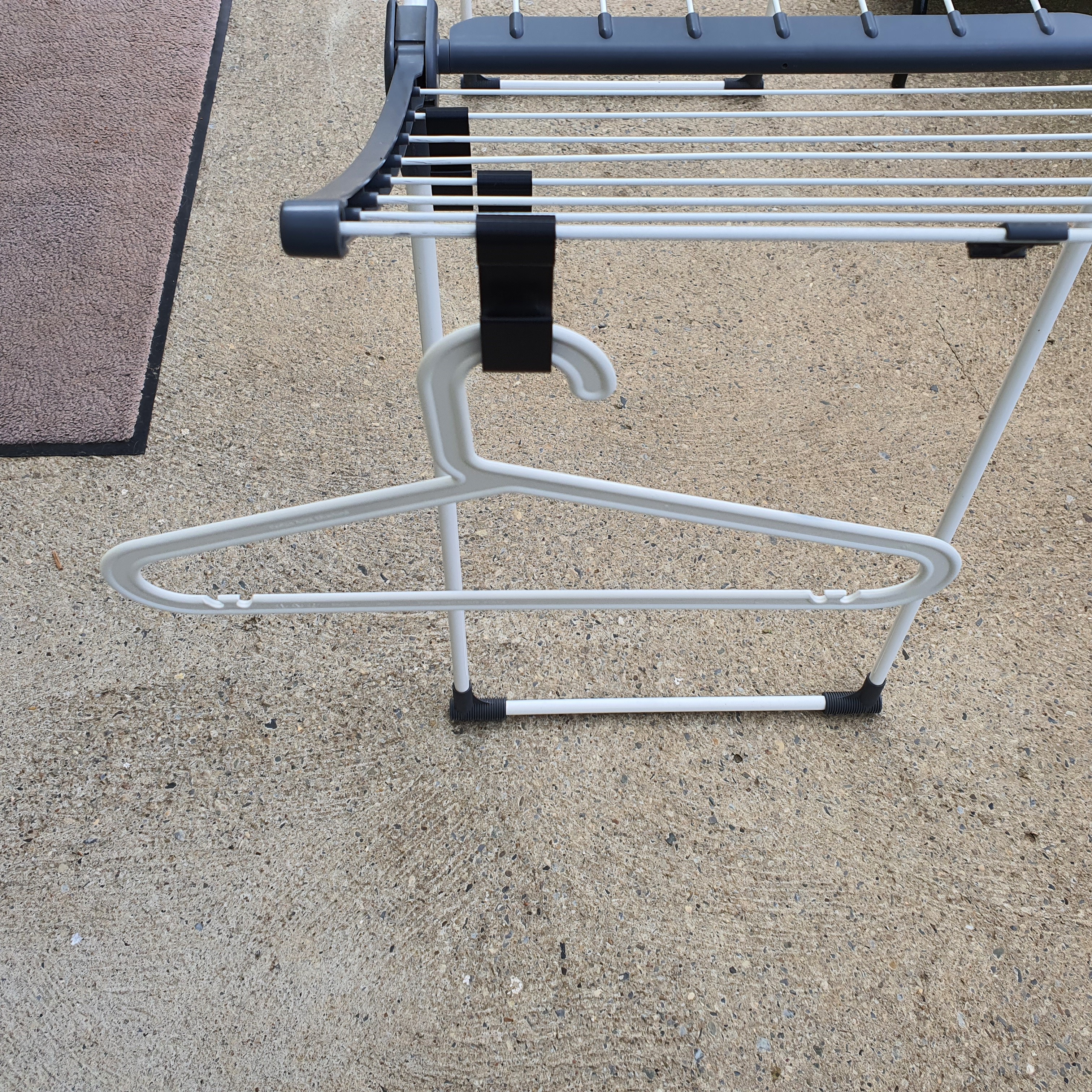 Ikea coat hanger holder for laundry rack