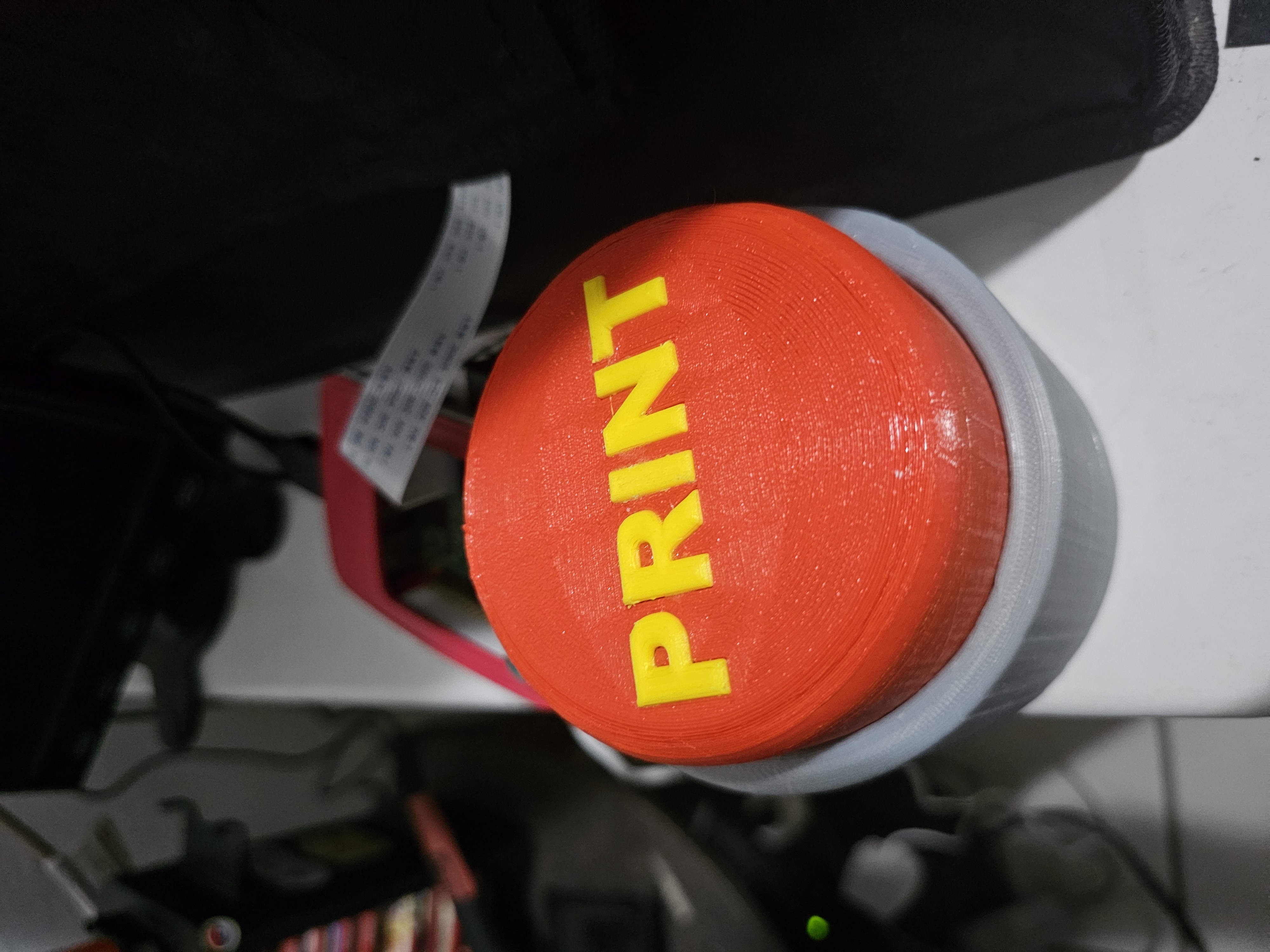 Miniatura 2 do modelo 3D Big Print button for a push button