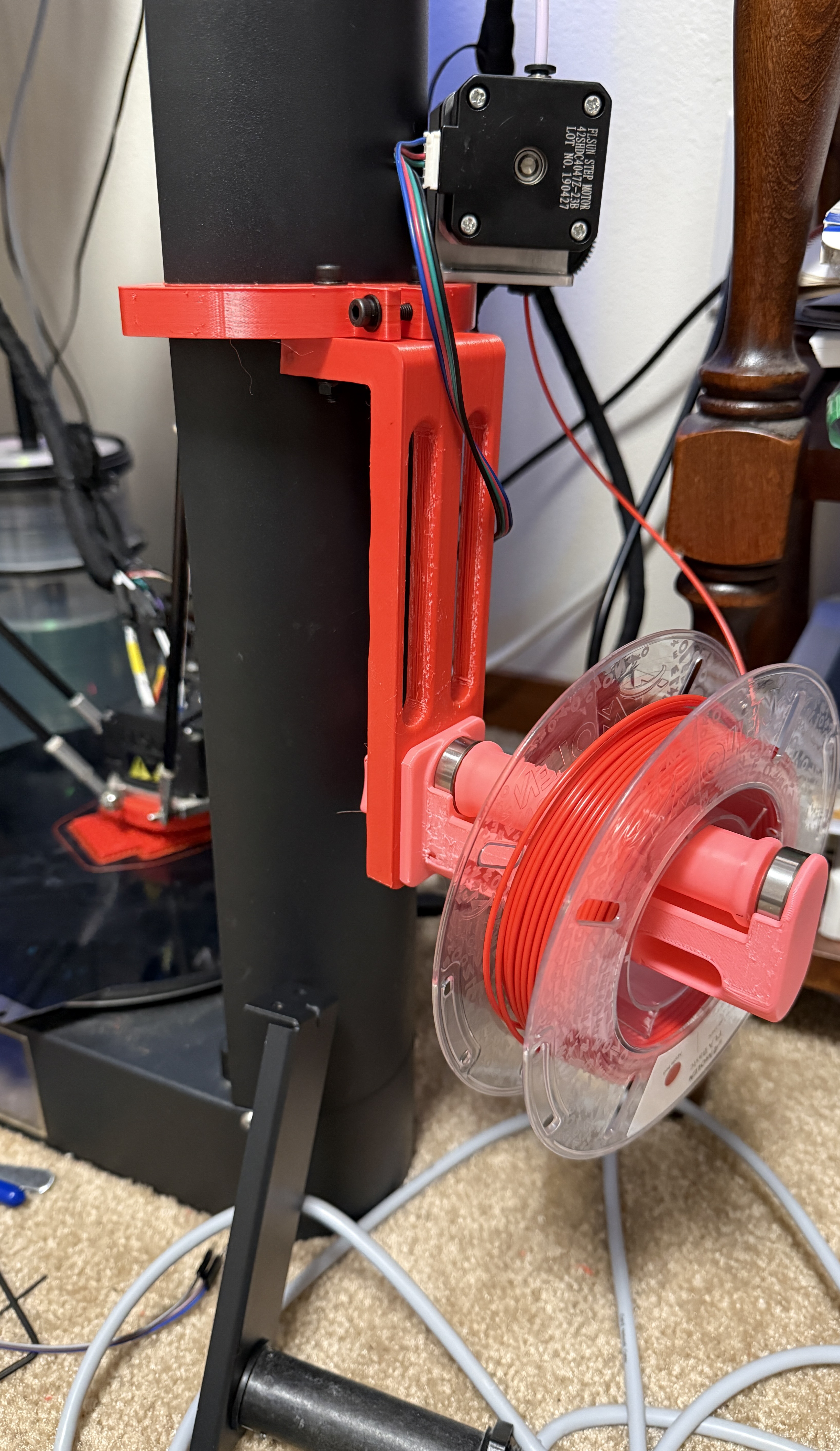 Flsun QQ-S Pro Pillar-Mounted Filament Holder Bracket