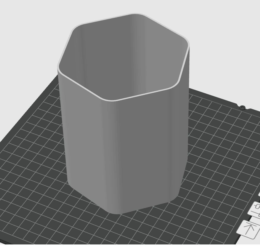 Octagon pencil holder