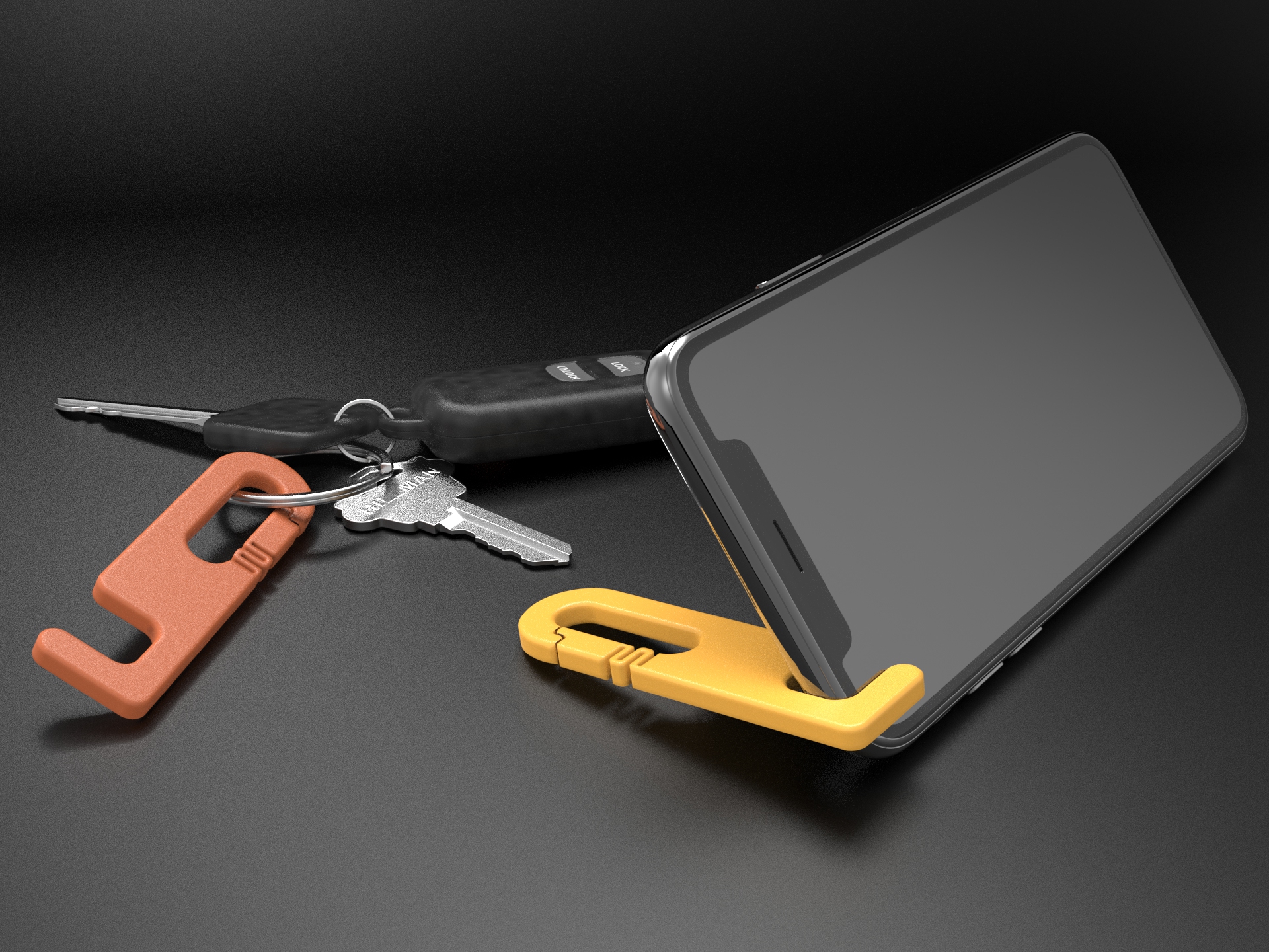 Keychain Phone Stand by Infill 3D | Download free STL model ...