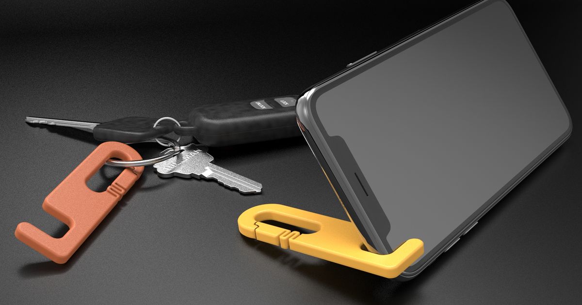 Keychain Phone Stand by Infill 3D Download free STL model
