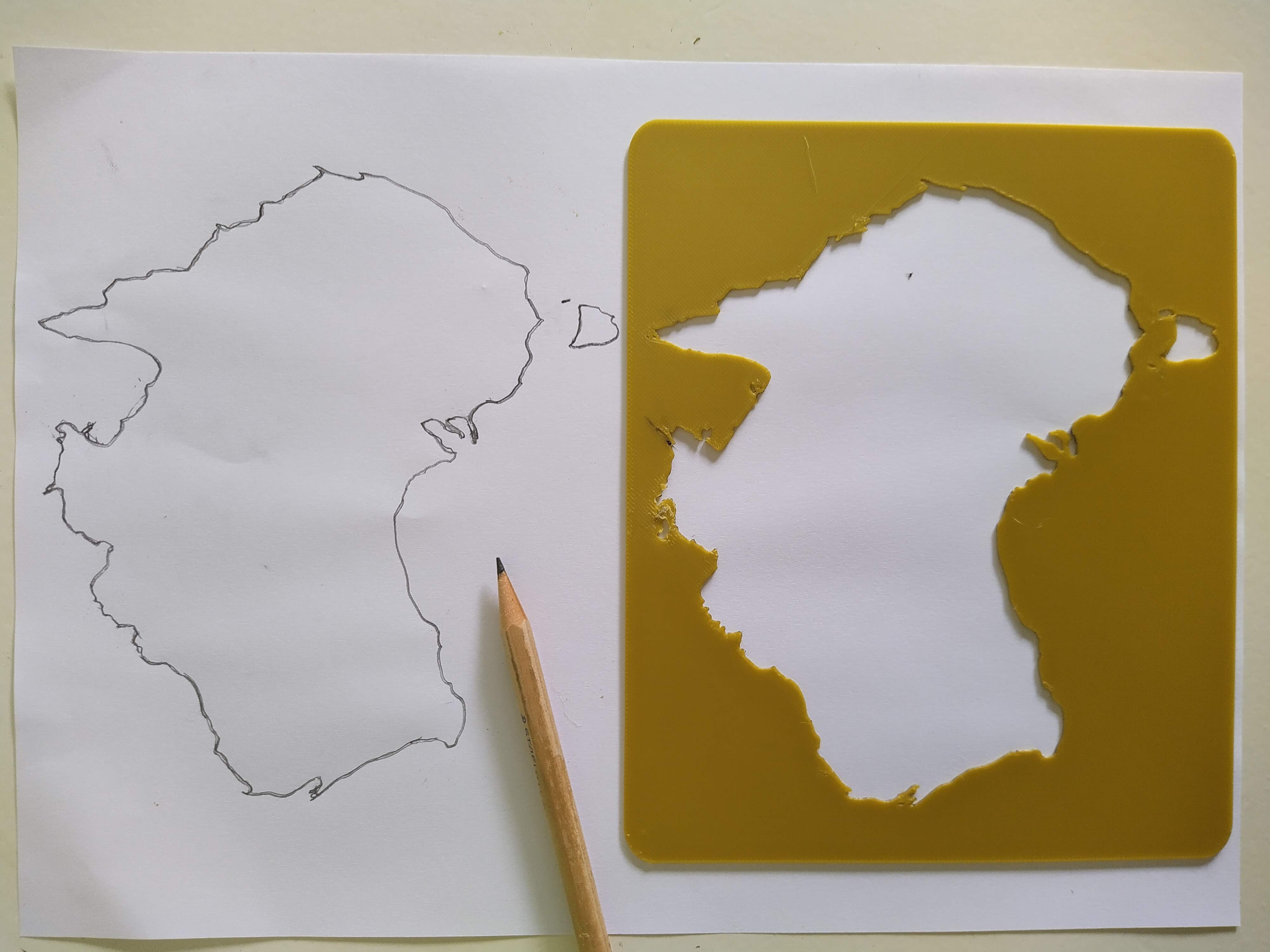 AUSTRALIA AND UNITED STATES HOLLOW MAPS
