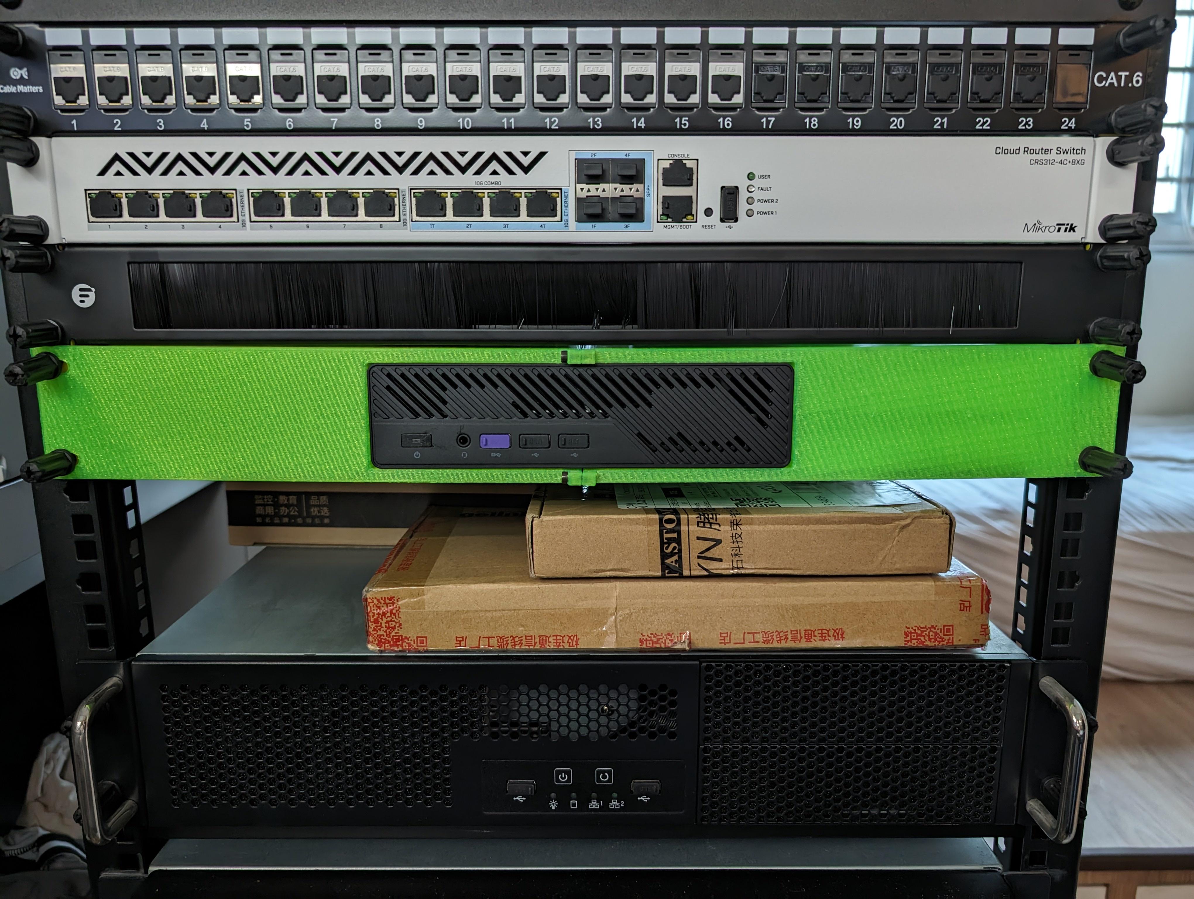 Rack Mount For Minisforum MS01 by Tan Wei Download free STL model