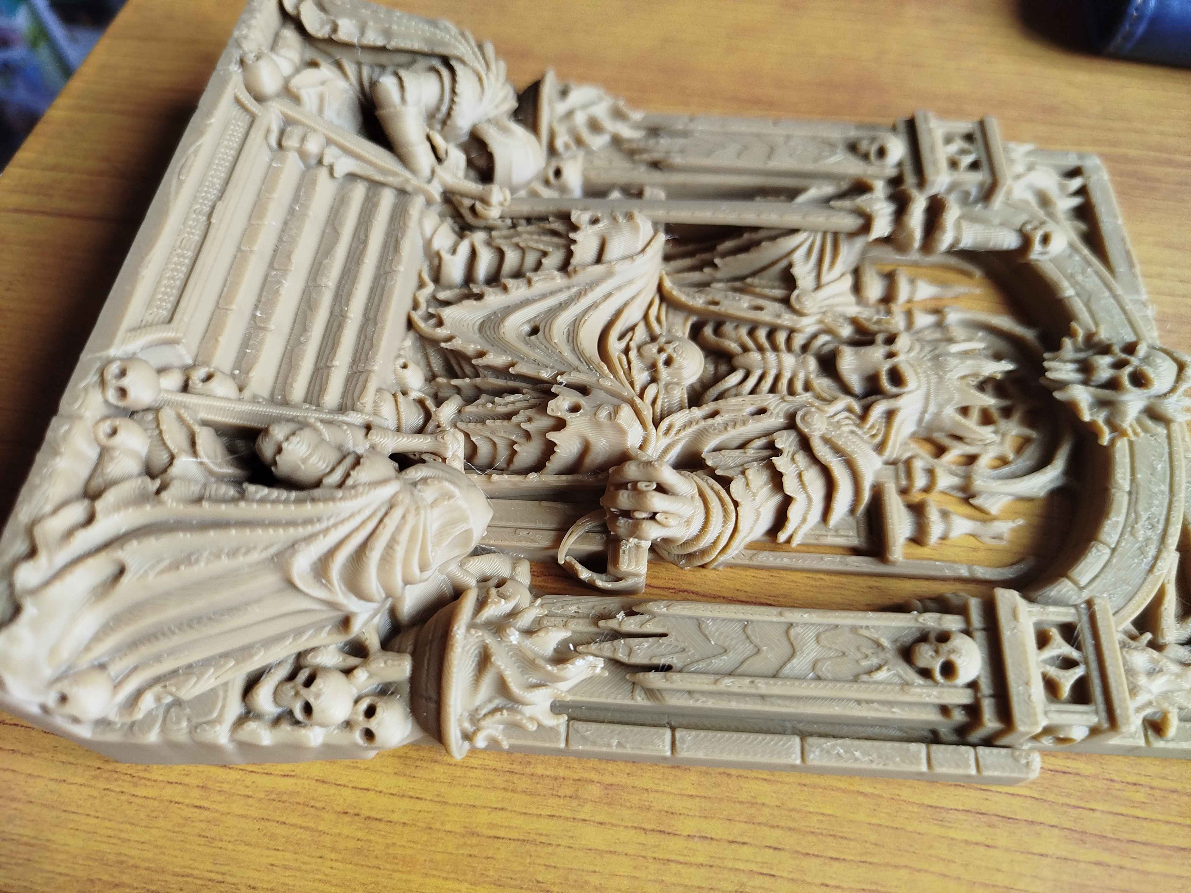 Miniatura 4 do modelo 3D UNDERWORLD THRONE – FDM FRIENDLY BAS-RELIEF