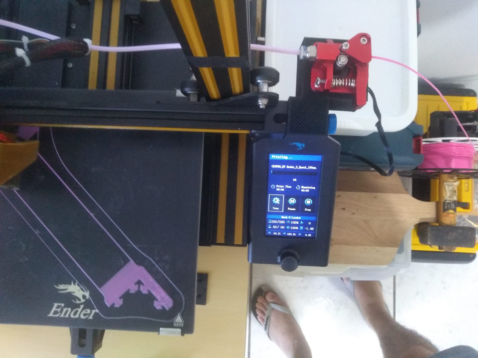 Ender 3 V2 Extruder On Right + Longer Spool Arm by William Wusik Kalfelz Download free STL