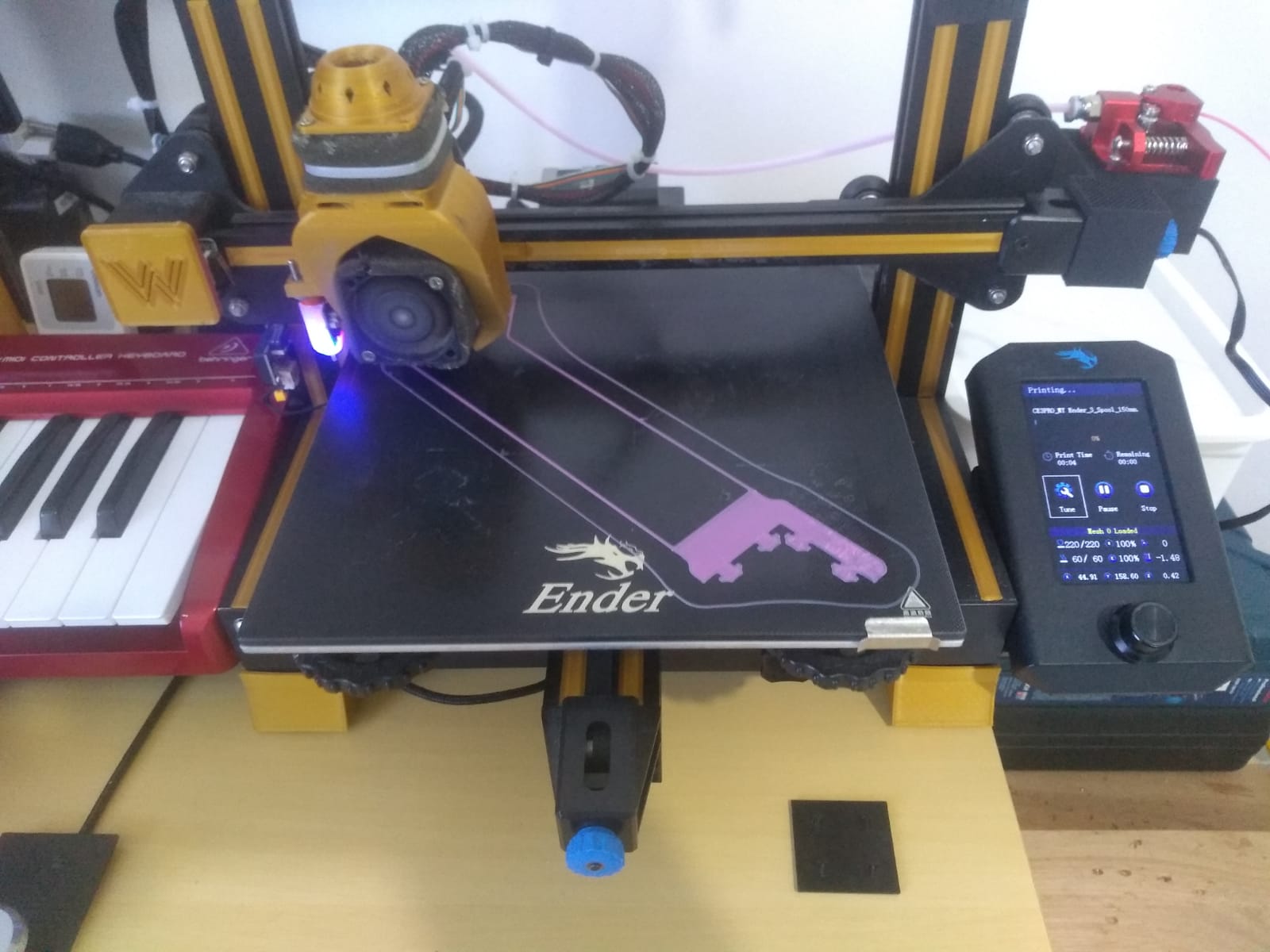 Ender 3 V2 Extruder On Right Longer Spool Arm By William Wusik ender-3-v2-extruder-on-right-longer-spool-arm-by-william-wusik