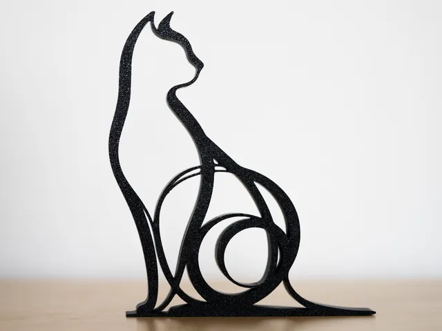 Artistic Cat Statue / Silhouette / Wall Art