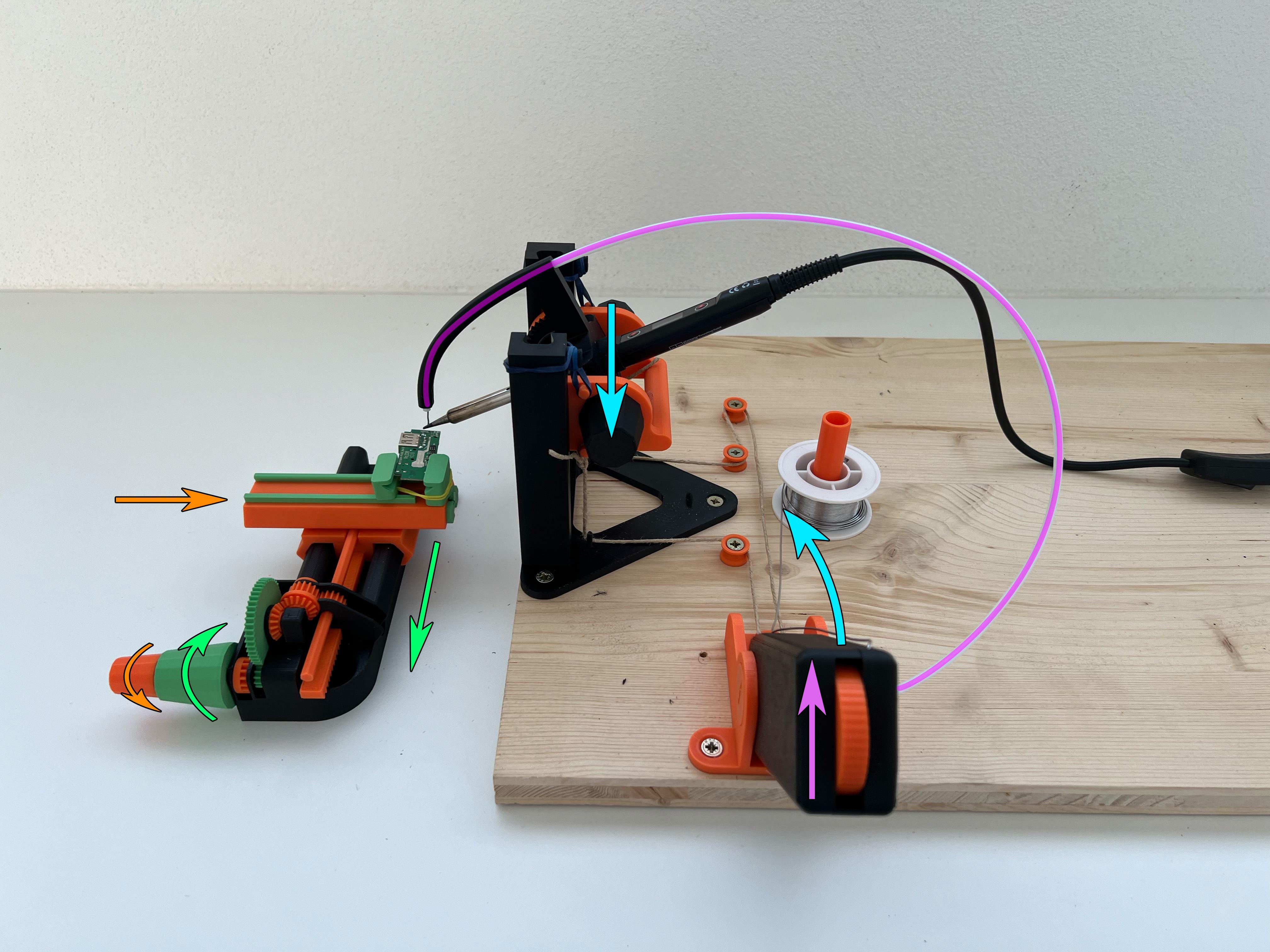 Soldering assistance for small PCBs