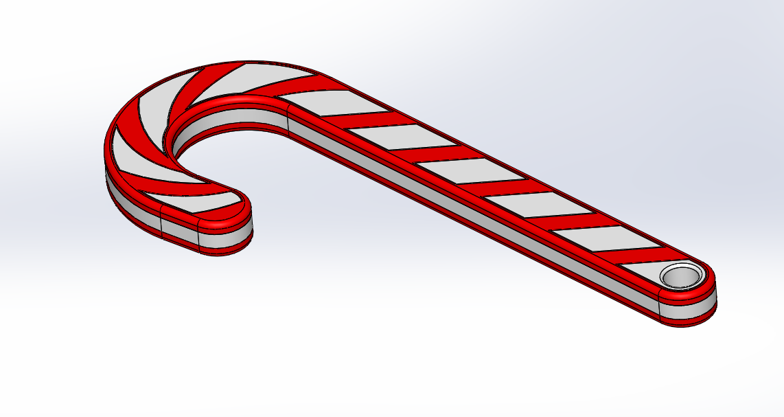Miniatura 4 do modelo 3D Candy Cane