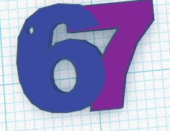 sixseven key chain