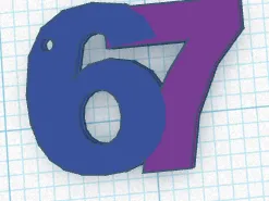 sixseven key chain