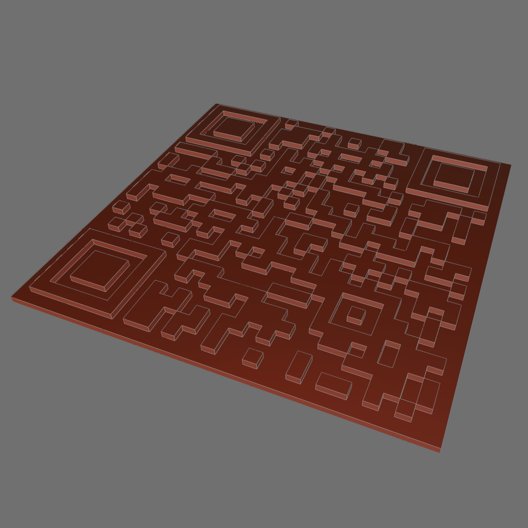 Miniatura 4 do modelo 3D Rickroll QR code (with stand)