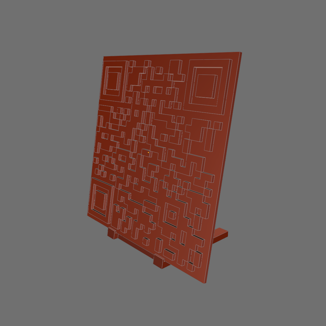 Miniatura 3 do modelo 3D Rickroll QR code (with stand)