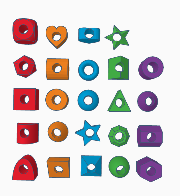 All shapes of beads