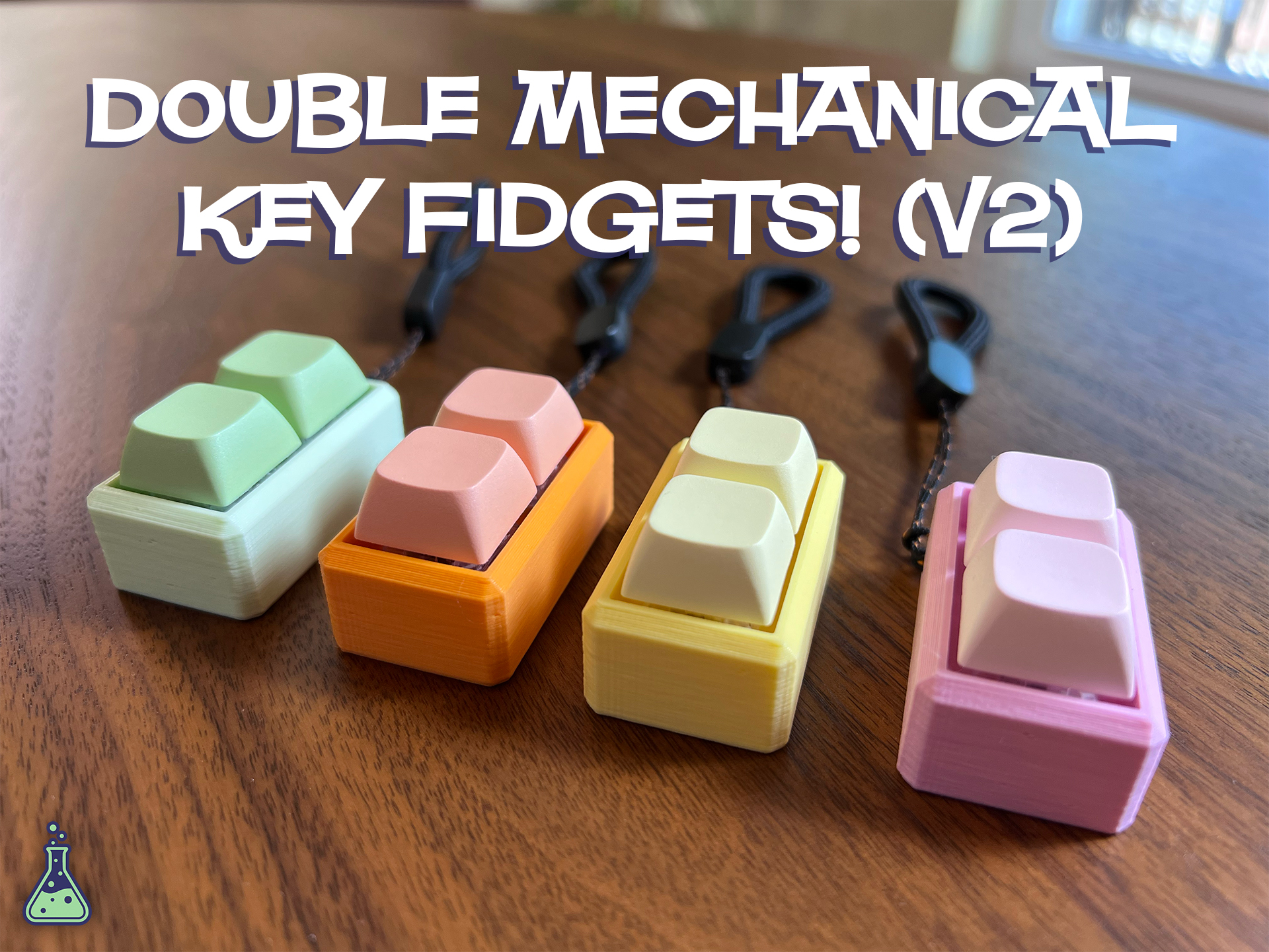 Double Key Switch Fidget Lanyard By Third-dimension-labs 