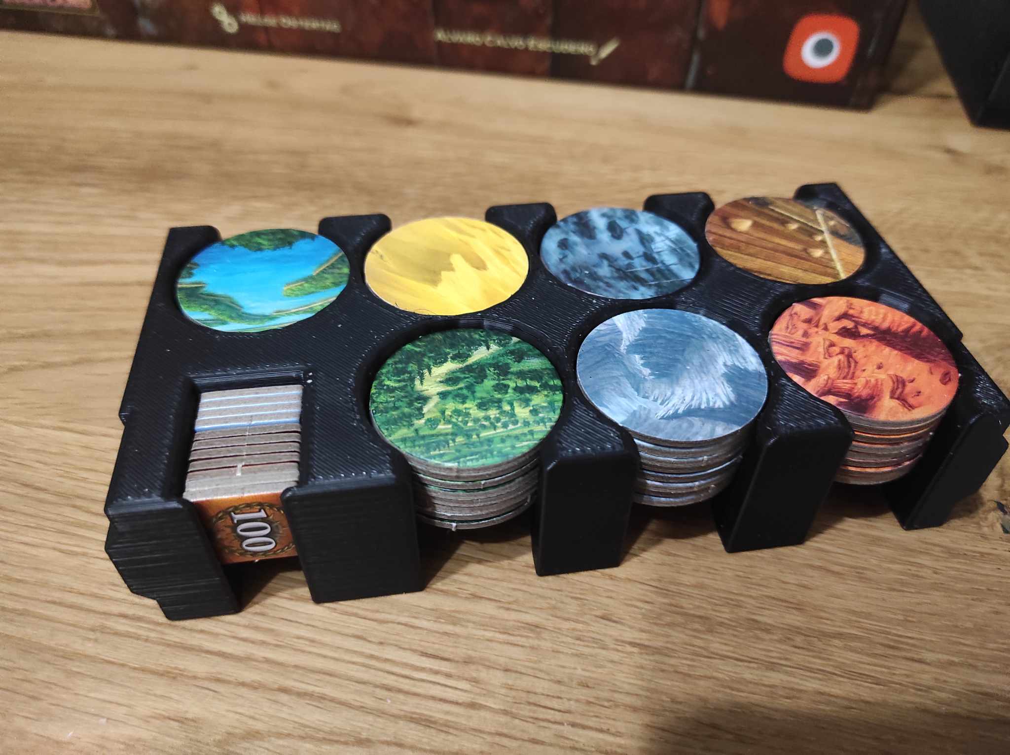 Age of Innovation + wooden books Board Game Insert / Organizer by