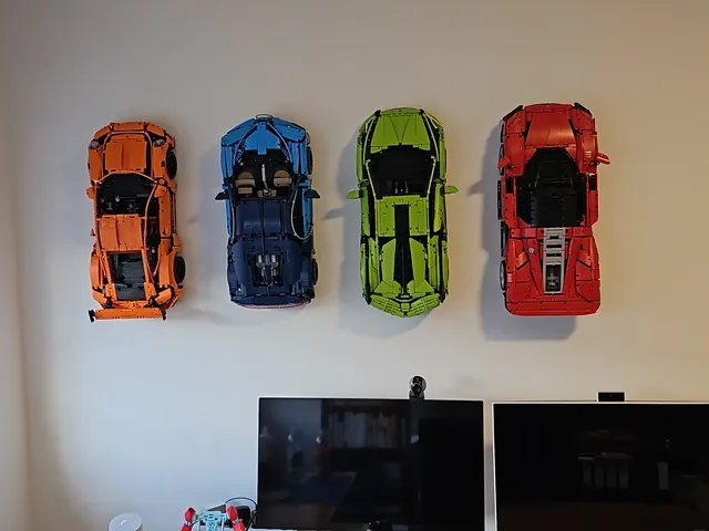 Lego Porsche 911 Wall Mount