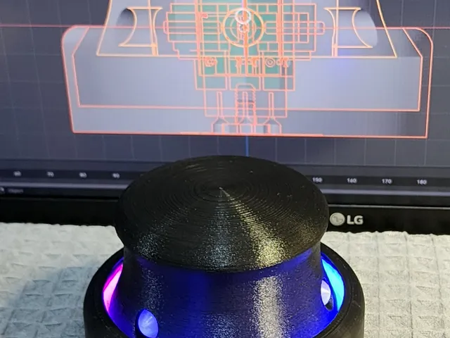 Space Mushroom Remix: UFO style knob with LED light