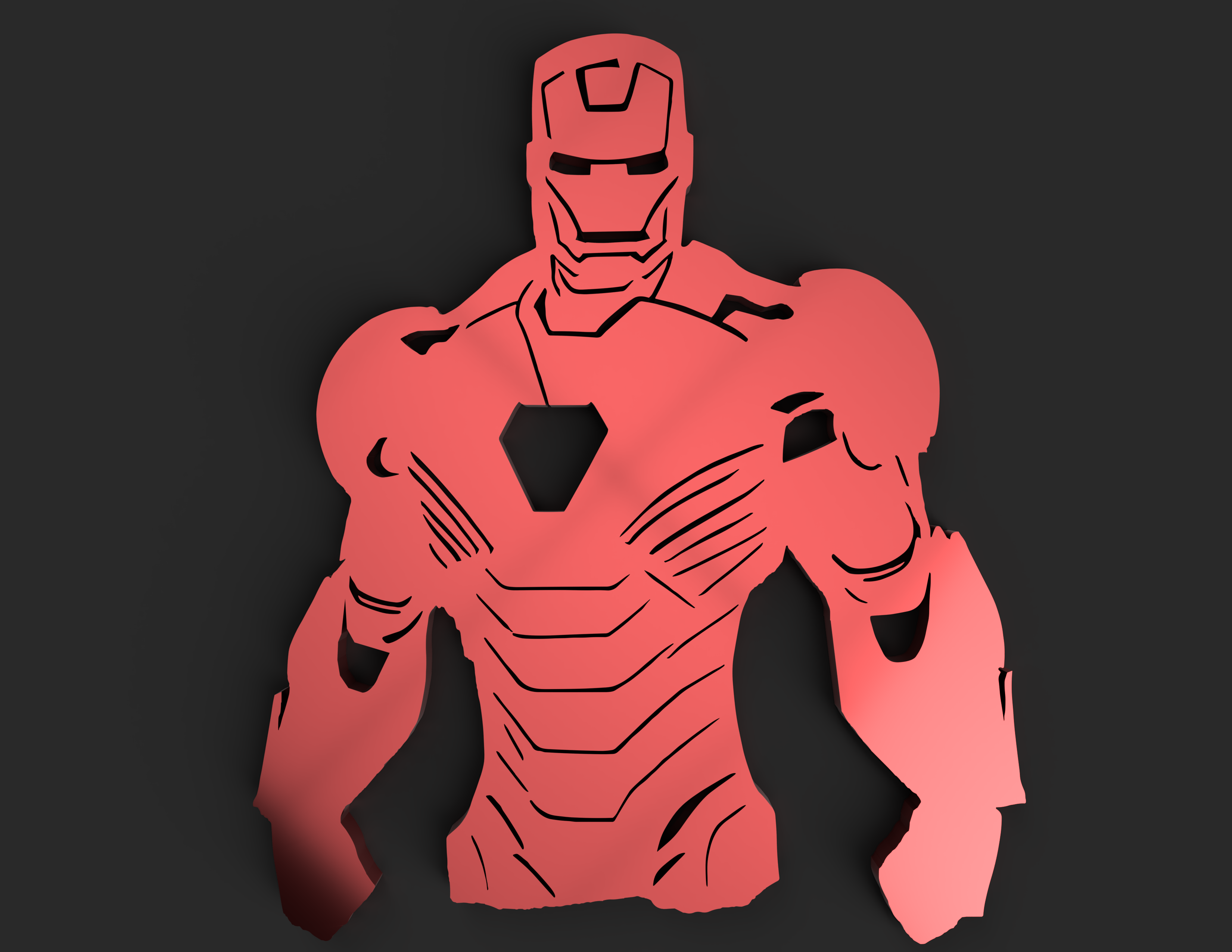Iron Man 2D Wall decoration