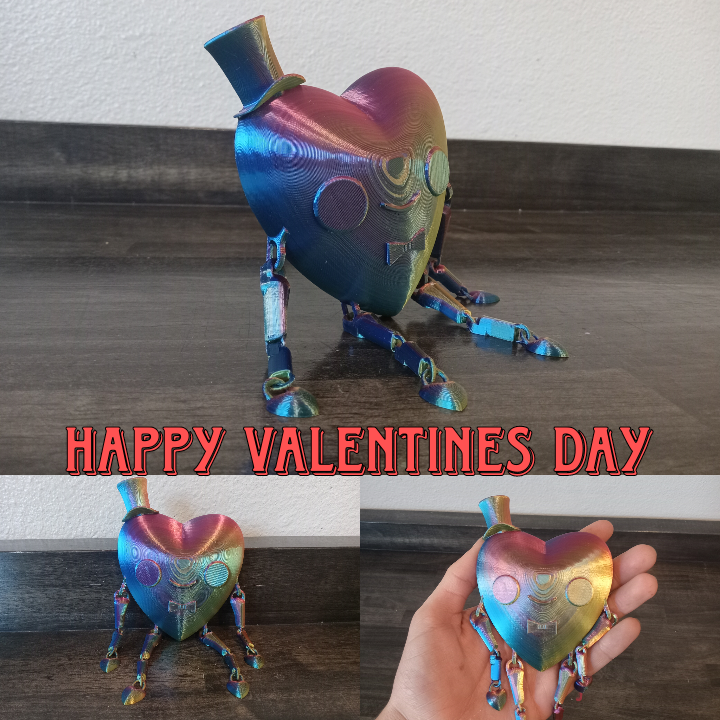 Cute Little Valentines Day Heart Man (he's very adorable)