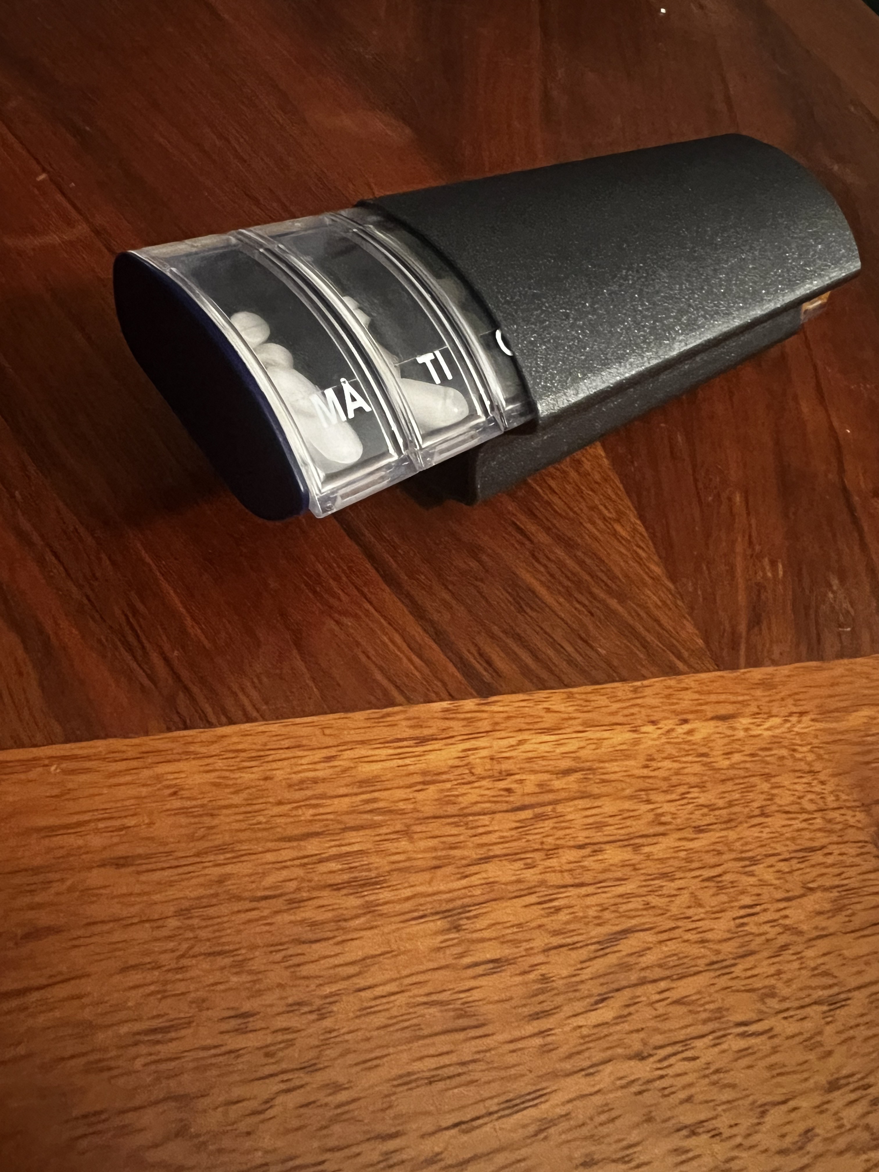 Case for two anmed pill boxes