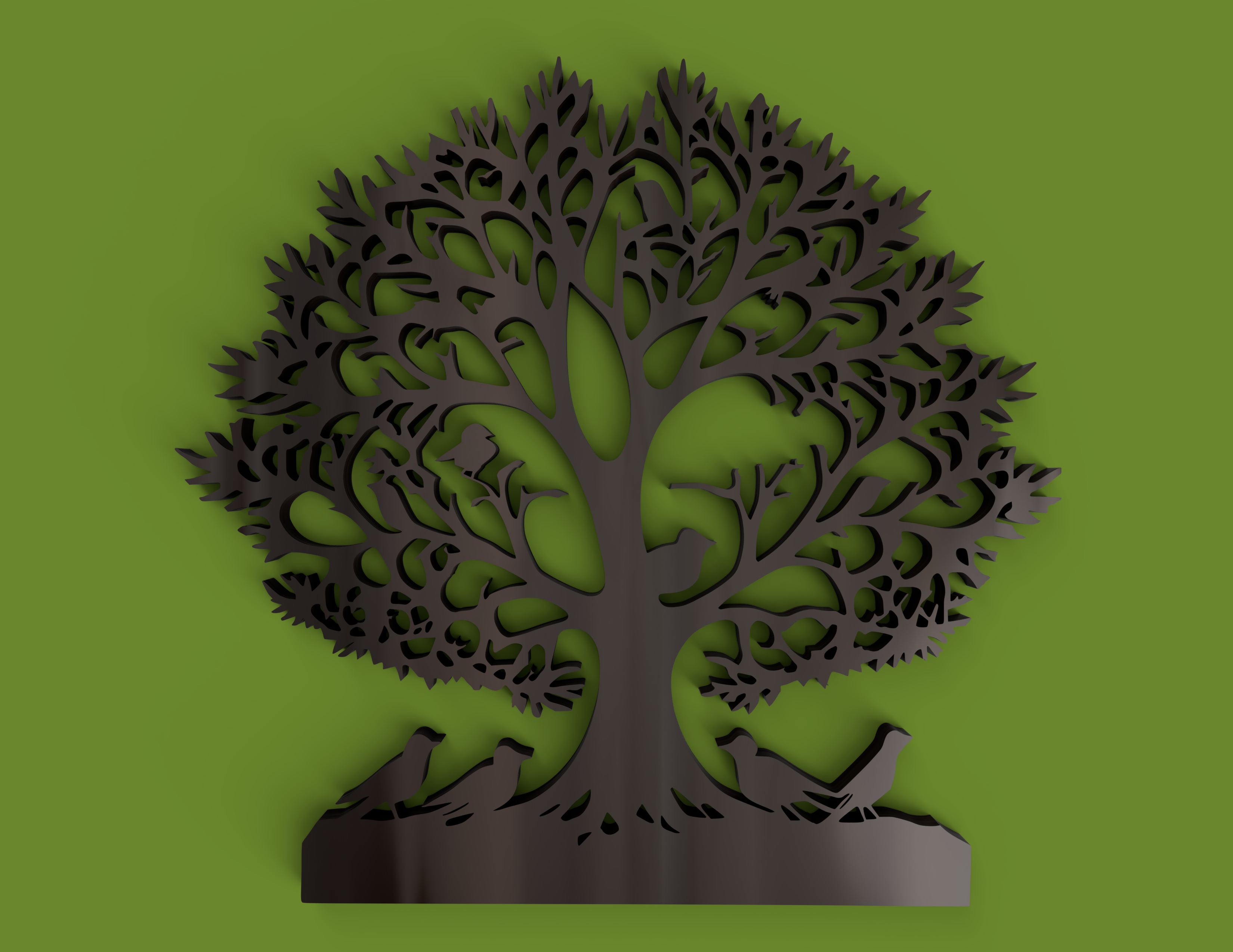 "Birds on Tree" 2D Wall decoration