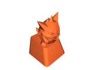 Low Poly Genger Key Caps by pika28samson | Download free STL model ...