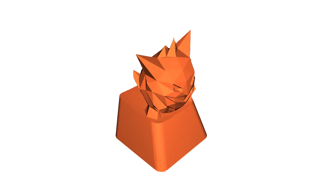Low Poly Genger Key Caps by pika28samson | Download free STL model ...