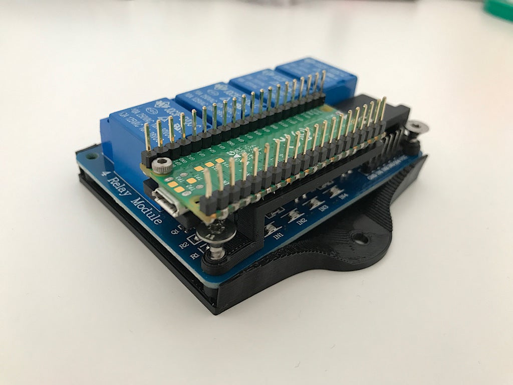 Raspberry Pi Pico Mounting Bracket for 4-Channel Relay by StorkNest ...