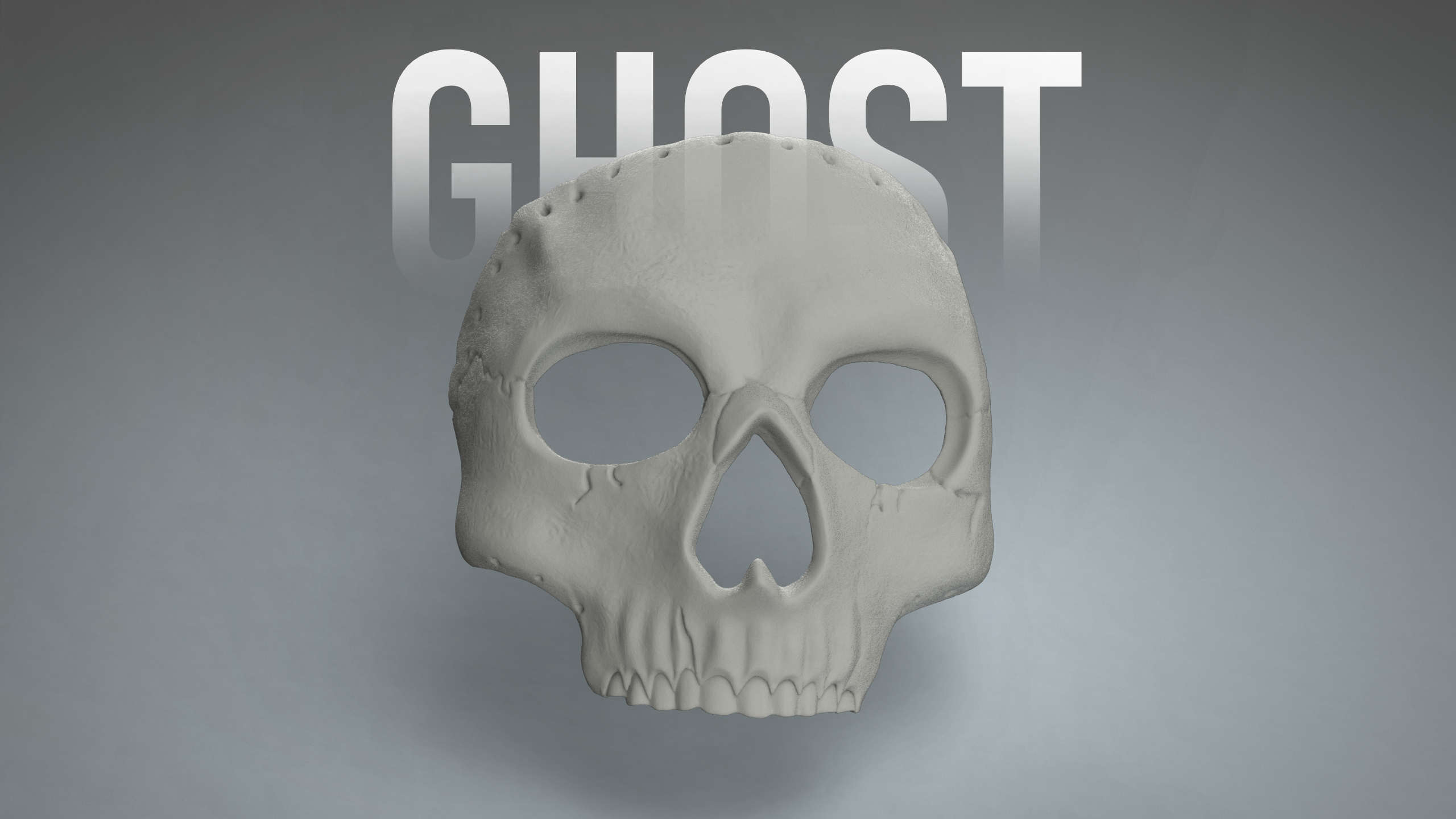 Ghost Mask 3D model thumbnail