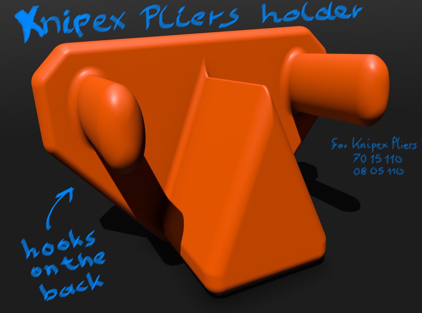 Knipex 38,5mm Pliers Holder for Skadis -  (Knipex model No. 70 15 110 and 08 05 110)
