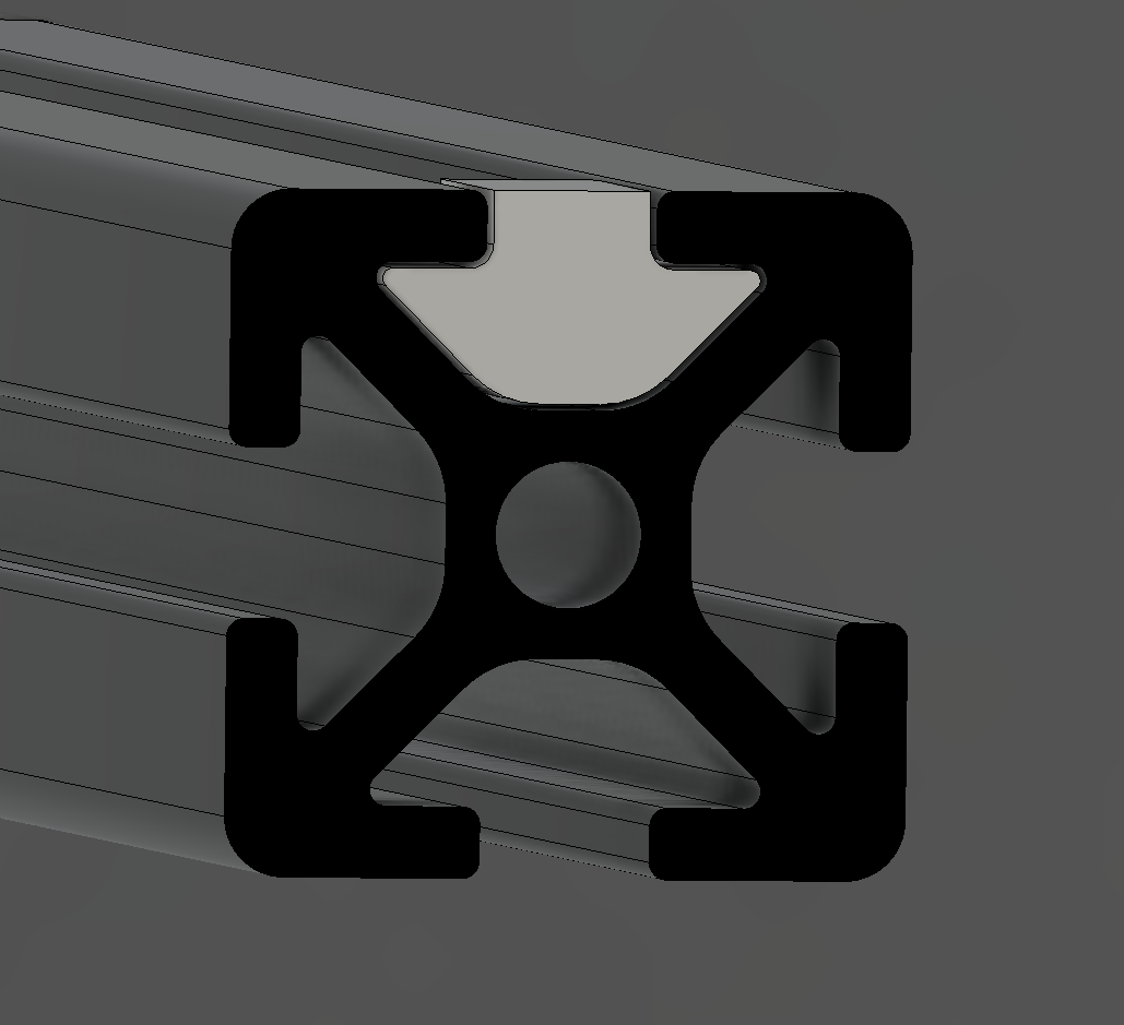 Ender 3 v2 - Aluminium Extrusion T Nut (base part for modelling)