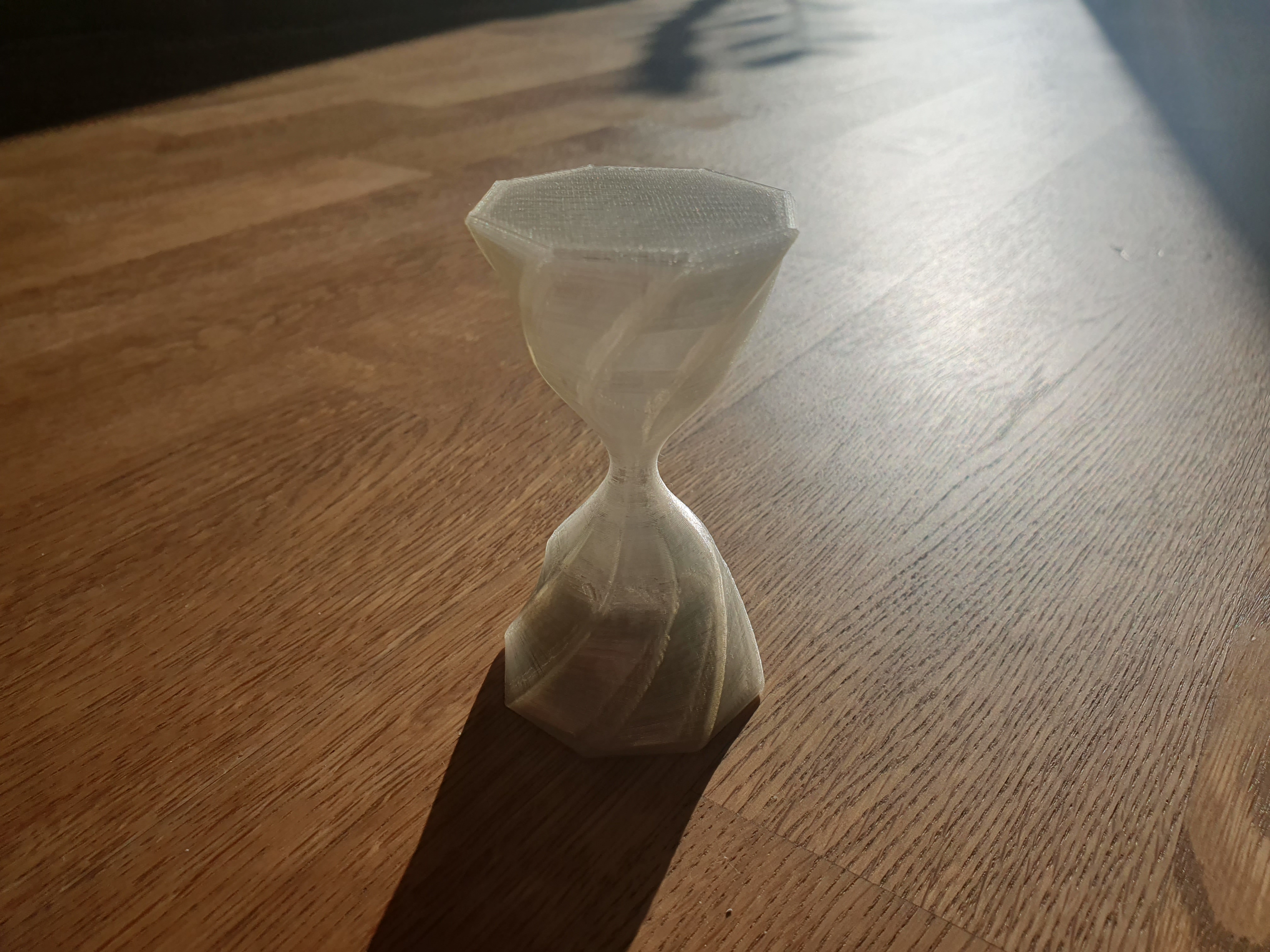 Hourglass desk toy