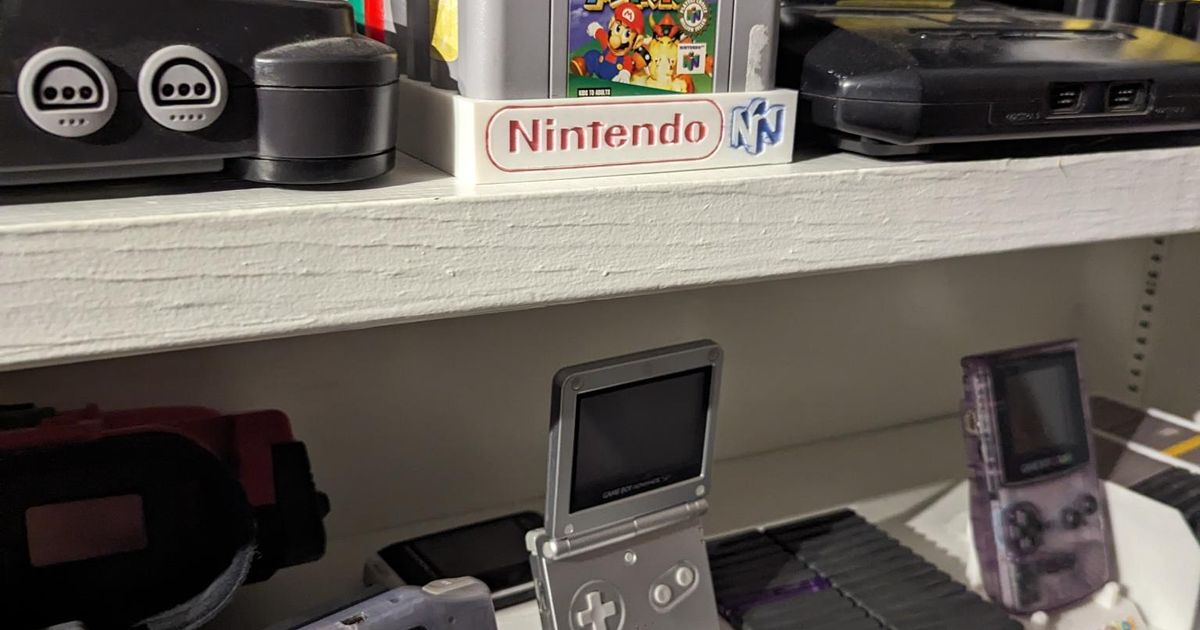 GameBoy Advance Game Display Box by Miketru Download free STL model