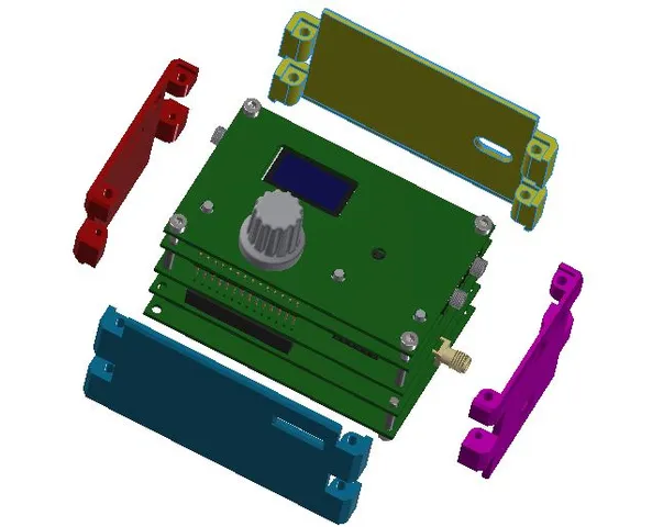 uSDX Sandwich Housing (Lunchbox) by DL2MAN