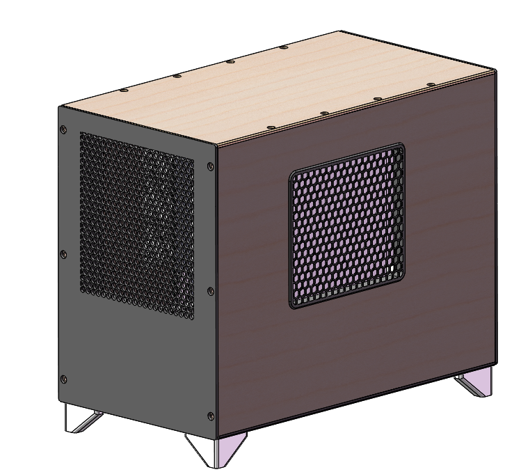 BC 250 Simple Wooden Case