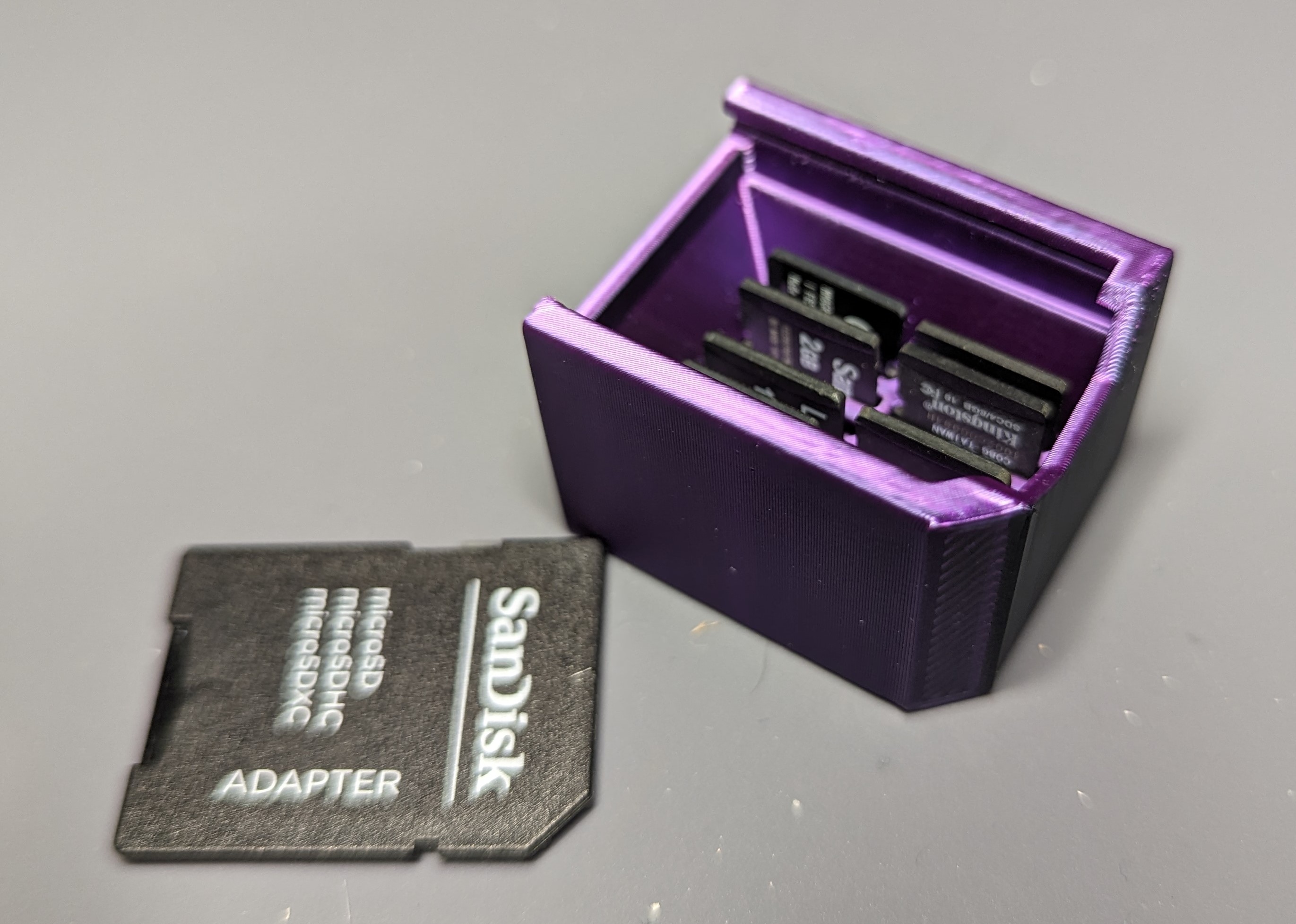 Card Notch SD Card Holder with Notch by Spradlinb | Download free STL model ...